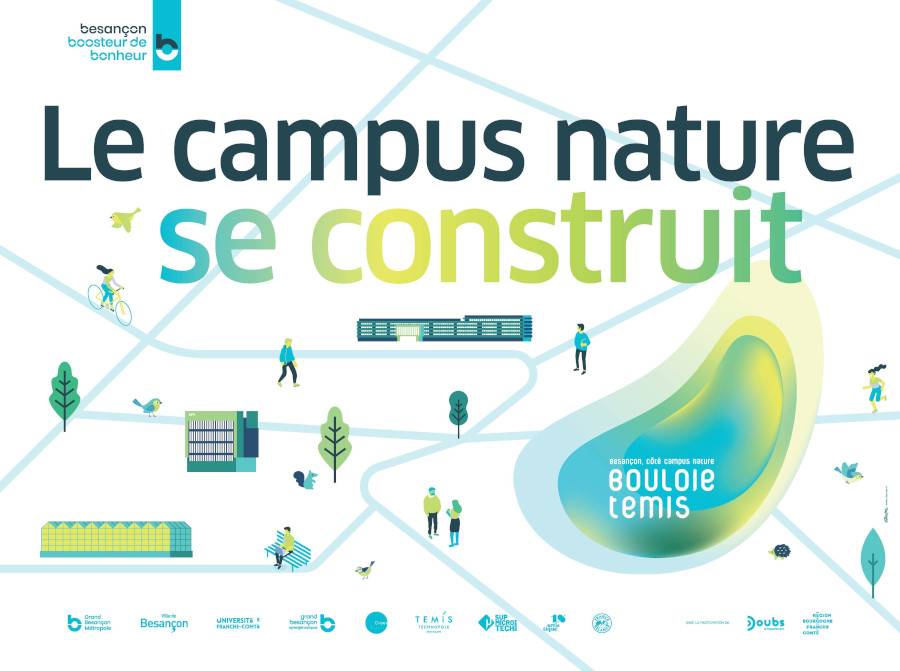 Le campus nature se construit - Affiche
