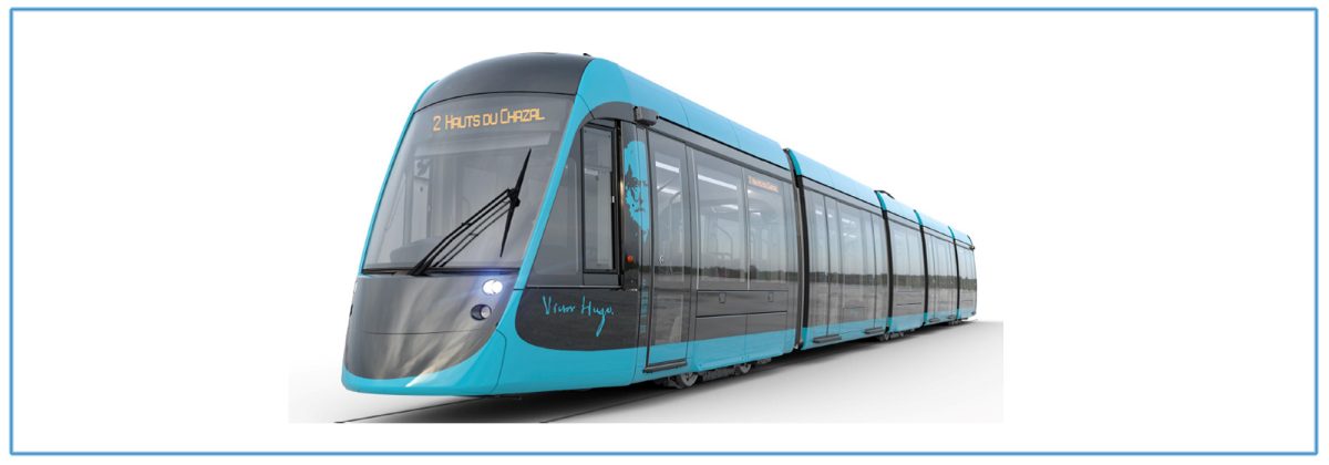 une future rame du tram bisontin par Alstom