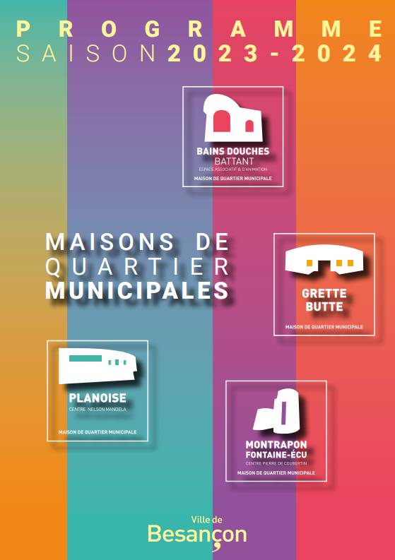 Programme des activités des Maisons de quartier municipales - Saison 2023/2024
