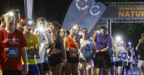 Départ de l'Ekiden, épreuve sportive du festival GHN